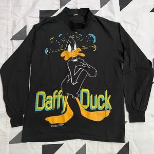 Vintage 1994 Daffy Duck Mock Turtle Neck